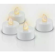 LED-ljus Goobay Tea Lights with Timer white LED-ljus 3.7cm 4st