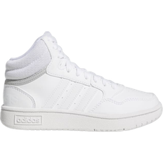 Adidas Gummi Basketskor adidas Kid's Hoops Mid - Cloud White/Cloud White/Grey Two