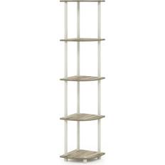 Gula Hyllsystem Furinno Turn-N-Tube 5 Tier Corner Display Hyllsystem 29.5x146.6cm