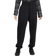 12 - Dam Byxor Nike Sportswear Phoenix Fleece High-Rise Trousers Women's - Black/Sail