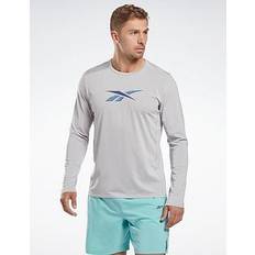 Reebok Elastan/Lycra/Spandex - Herr T-shirts Reebok Activchill Long-Sleeve Top Athlete T-Long-Sleeve Top