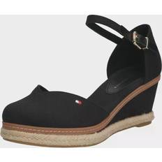 Dam - Svarta Espadriller Tommy Hilfiger Basic Closed Toe Mid Wedge Bds, Dam, Skor, Klackar, Svart