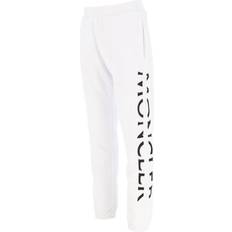Moncler Bomull - Vita Byxor Moncler Men's Embroidered Strike Out Cotton Sweatpants