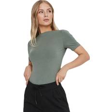 Vero Moda Dam - Stickad tröjor Överdelar Vero Moda Women's Vmpanda Modal S/S Top Ga Noos T Shirt, Laurel Wreath