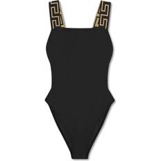 Versace Greca Border One-piece Swimsuit - Black