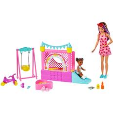 Barbie Modedockor Leksaker Barbie Skipper Babysitters Inc. Bounce House Playset