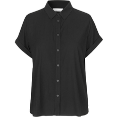 Svarta Skjortor Samsøe Samsøe Majan Short Sleeve Shirt - Black