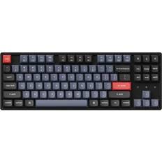 Tenkeyless (TKL) - Trådlös Tangentbord Keychron K8 Pro QMK/VIA RGB Gateron G Pro Red (Nordic)