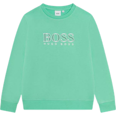 Hugo Boss Sweatshirts Barnkläder Hugo Boss Logo Crew Sweatshirt - Mint