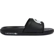 Lacoste Dam Slides Lacoste Croco Dualiste Logo - Black/White
