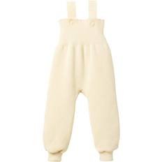 0-1M Skalkläder Disana Kid’s Suspender Pants - Sand/White