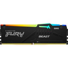 16 GB - DDR5 RAM minnen Kingston FURY Beast RGB DDR5 5200MHz 16GB (KF552C40BBAK2-16)