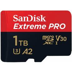 1 TB Minneskort SanDisk MicroSDXC Extreme Pro 1TB 200MB/s A2 V30 UHS-I C10