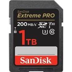 1 TB Minneskort SanDisk Extreme Pro SDXC Class10 UHS-I U3 V30 200/140MB/s 1TB