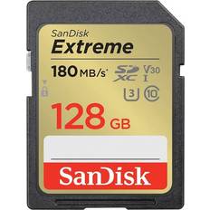 Minneskort SanDisk Extreme microSDXC Class 10 UHS-I U3 V30 180/90MB/s 128GB