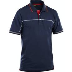 Blåkläder Polo Shirt - Navy Blue/Red