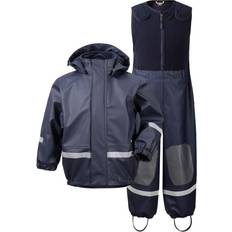 9-12M - Tunnare jackor Barnkläder Didriksons Boardman Kid's Rain Set - Navy (503968-039)