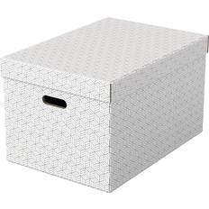 Esselte Hemförvaringsbox Large, 3-pack, vit