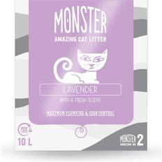 Monster Katter - Kattsand Husdjur Monster Lavender 10L