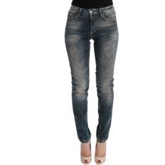 Roberto Cavalli Dam Byxor & Shorts Roberto Cavalli Wash Cotton Blend Slim Fit Women's Jeans