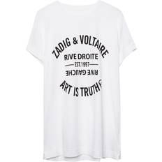 Zadig & Voltaire Dam Överdelar Zadig & Voltaire Walk Blason Perm Cotton T-Shirt