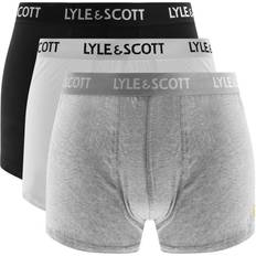Lyle & Scott Bomull Kalsonger Lyle & Scott Kingsize Pack Trunks Black/Grey/White Colour: