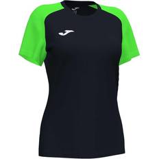 Joma T-shirt Short Sleeve Woman Academy IV - Black/Fluorescent Green