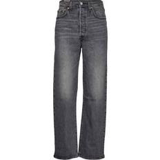 Levi's Dam - Gråa - Skinnjackor - W36 Jeans Levi's Ribcage Straight Ankle Z1599 Dam W27/L31