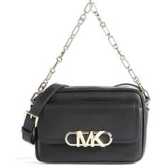 Michael Kors Leather Parker Chain Swag Camera Crossbody Bag - Black