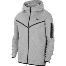Herr - XXL Överdelar Nike Sportswear Tech Fleece Full-Zip Hoodie Men - Dark Grey Heather/Black