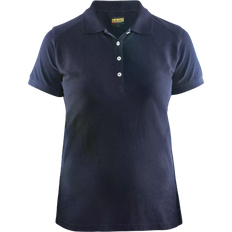 Bomull - Dam - Hängselkjolar T-shirts & Linnen Blåkläder Two Tone Pique Polo Shirt - Marine