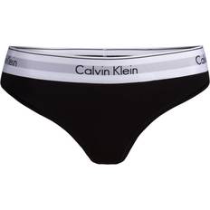 Calvin Klein Dam Kläder Calvin Klein Modern Cotton Thong - Black