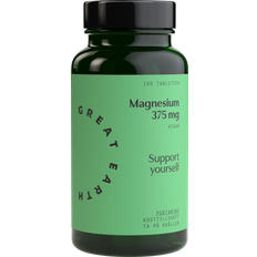 A-vitaminer Vitaminer & Kosttillskott Great Earth Super Magnesium 375mg 100 st