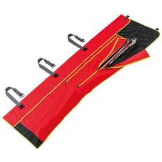 Leki Skidväskor Leki Alpino Ski Wrap Alpine Skis Bag 210 cm Fluorescent Red Black
