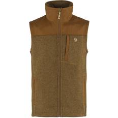 Herr - Röda Västar Fjällräven Men's Buck Fleece Vest Chestnut