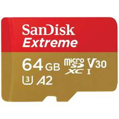 64 GB - Apple Lightning - Memory Stick PRO-HG Duo Minneskort & USB-minnen SanDisk Extreme microSDXC Class 10 UHS-I U3 V30 A2 170/80MB/s 64GB
