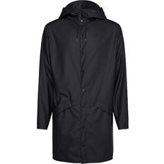 Rains Dam - Långa ärmar Kläder Rains Long Jacket Unisex - Black