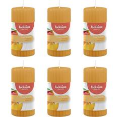 Bolsius Ribbade blockljus med doft True Scents 6 st 120x58 mm mango Doftljus