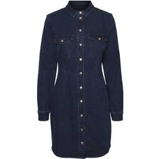 Noisy May Long Sleeved Denim Dress