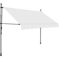 Polyester - Vev Fönstermarkiser vidaXL Manual Retractable Markis with LED 300x120cm