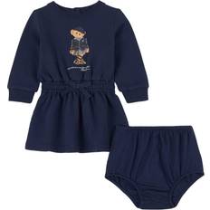 9-12M Klänningar Barnkläder Ralph Lauren Branded Sweat Dress - Navy