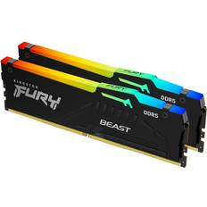 32 GB - DDR5 RAM minnen Kingston FURY Beast RGB DDR5 5600MHz 2x16GB (KF556C36BBEAK2-32)