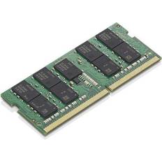 Lenovo 32 GB - SO-DIMM DDR4 RAM minnen Lenovo DDR4 32GB SO DIMM 260-PIN 2933MHz PC4-23400 1,2V obuffrad ECC för ThinkPad P1 (3:e generationen) P15 Gen 1, P15v Gen 1, P17