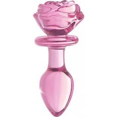 Shots Toys Analpluggar Shots Toys Glass Medium Anal Plug Pink Rose