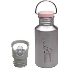 Lässig Vattenflaskor Lässig Barn flaska i rostfritt stål dricksflaska läckagesäker diskmaskinsäker/flaska rostfritt stål safari giraff