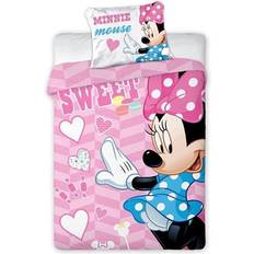 Disney Textilier Barnrum Disney Sweet Minnie Mouse Bedding Set 100x135cm