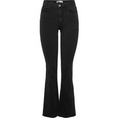 42 - Dam Jeans Only Jdynew Flora Life High Flared Jeans - Black