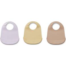 Liewood Maru Silicone Bib 3-pack Light Lavender Multi Mix