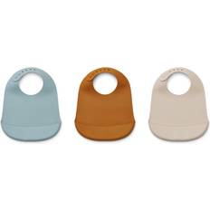 Liewood Maru Silicone Bib 3-pack Blue Multi Mix