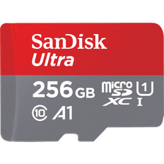 SanDisk 256 GB - microSDXC Minneskort & USB-minnen SanDisk Ultra MicroSDXC Class 10 UHS-I U1 A1 150MB/s 256GB